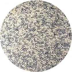 Zuckerperlen silber-weiß 80 g