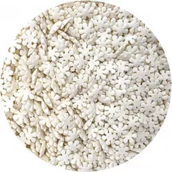 Zuckerglasur weiße Schneeflocken 80g