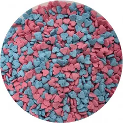 Zuckerguss rosa-blaues Herz 80 g
