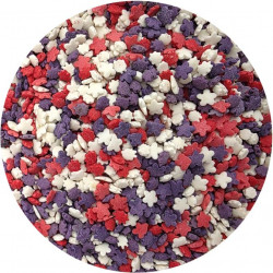 Zuckerguss rot-lila-weißes Mix 80 g