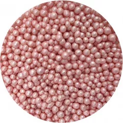 Zucker-Reis-Perlen „Rosa Perlmutt“, 5 mm — 80 g