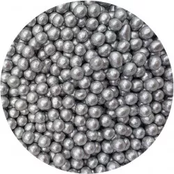 Zucker-Reis-Perlen silber 7mm 80g
