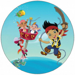 Essbares Papier Jake und Piraten 19,5 cm