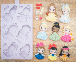 Silikonform Prinzessin 21x12 cm