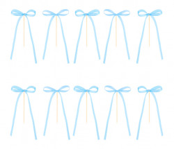 Nadpis modrý mašličky 10 ks