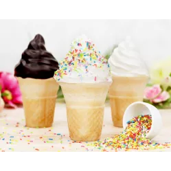 Waffle-Behälter für Eiscreme 80 ml, 21 Stück