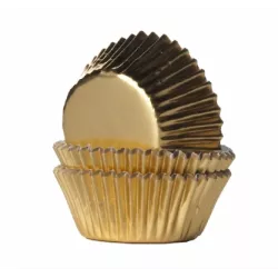 Mini-Dessertförmchen goldfarben 35x21 mm 1280 Stück