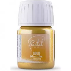 Flüssige Metallfarbe Fractal - Gold (30 ml)