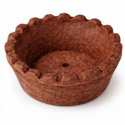 Tartletenkeksform aus Linzer Kakao, Ø 4,4 cm (16 Stück)