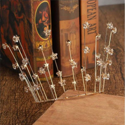 Nicht essbare Dekoration Metallische Krone Gold mit Sternen