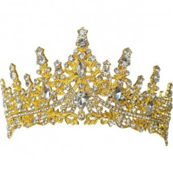 Ungeeßbare Metall-Dekoration Krone Goldfarben