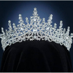 Nicht essbare Dekoration Metall Krone silbern