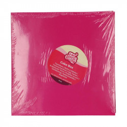 Rundbox für Kuchen rosa 25x25x15 cm