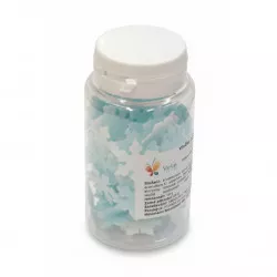 Essbare Papierflocken 10 g – Weiß‑Bllau