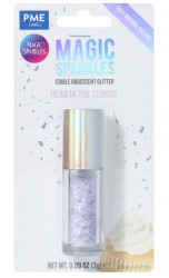 Zaubernder Glitzer Kopf in den Wolken 3g