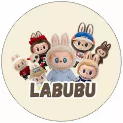 essbares Papier zum Ausschneiden Labubu 19,5 cm