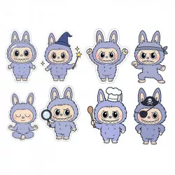 essbares Papier zum Ausschneiden Labubu lila