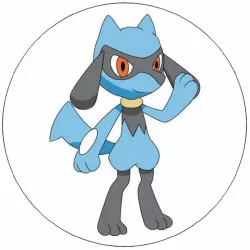 Essbares Pokémon-Papier Riolu 19,5 cm