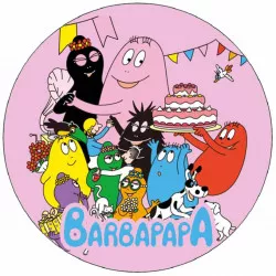 Essbares Papier Barbapapa 19,5 cm