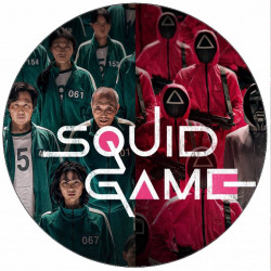 Essbare Haftfolie Squid Game - Die Kahnschnell-Sonne-Oktopus-Spiel 19,5 cm