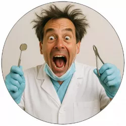 Essbares Zahnarzts- bzw. Zahnarztpapier 19,5 cm