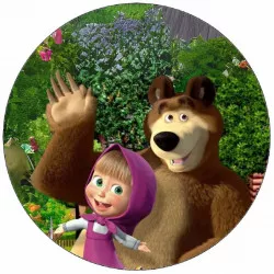 Essbares Papier Mäuschen und Bär 19,5 cm