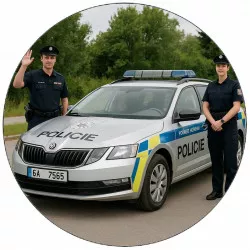 Essbares Papier Polizei19,5 cm