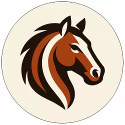 Essbares Pferd-Logo 19,5 cm