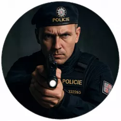 Essbares Polizeipapier 19,5 cm