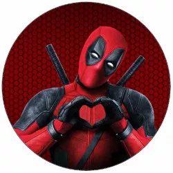 Essbares Papier Deadpool 19,5 cm
