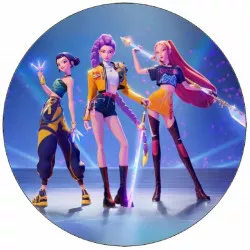 Essbares Reispapier K-pop Dämonenjägerin 19,5 cm