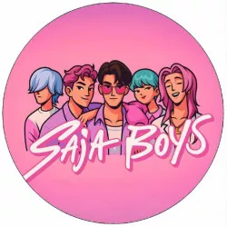 Essbare Papier K-Pop Dämonenjägerin Saja Boys 19,5 cm