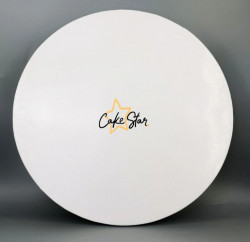 Kuchenstern fester weißer Obstkorb Traube 30 cm