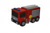 Feuerwehrauto nicht essbare Zuckerdekoration 14x8x6 cm
