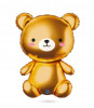 Aufblasbarer Ballon Goldener Teddybär 74 cm
