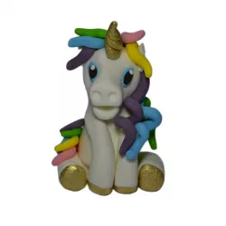 Einhorn essbarer Zuckerdekoration 9x6 cm
