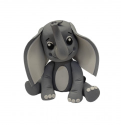Elefant essbare Zuckerdekoration 8x8 cm