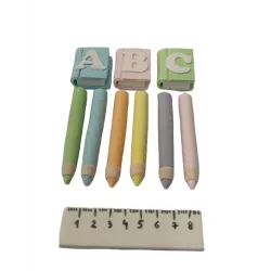 Buntstifte essbare Zucker-Dekoration 8 cm