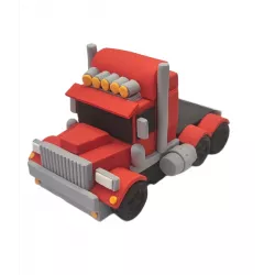 Amerikanischer Lastwagen essbare Zuckerdekoration 12x8x7cm