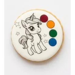 Lebkuchen- Malvorlage Einhorn 25 g