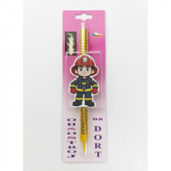 Tortenfontäne Feuerwehr - 1 Stück