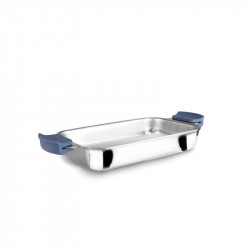 Edelstahl-Backblech 24x26x4,5 cm