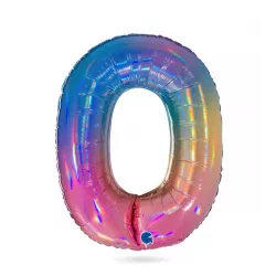 Aufblasbarer Ballon Nr. 0 Regenbogen 102 cm