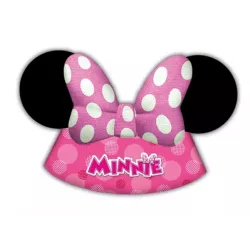 Pappmasche Minnie-Partykopfschmuck 6 Stück