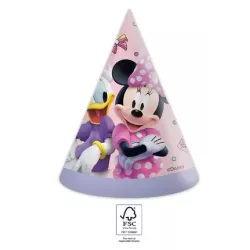 Papp Party-Clown-Mützchen Minnie und Daisy 6 Stk