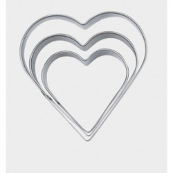 Satz Ausstanzformen Herzen 4 / 5 / 6 cm