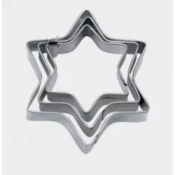 Satz Ausstechformen Sterne von 4 / 5 / 6 cm