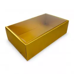 Goldene Zuckerbox 25x15x7 cm