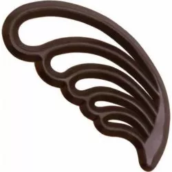 Schokolade- Dekoration Federn Feder dunkel 5,4 cm (20 Stück)
