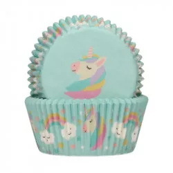 Papierförmchen Einhorn 48 Stück 5x3,2 cm